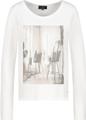 Langarmshirt mit Atelier-Druck 44 - Off-white