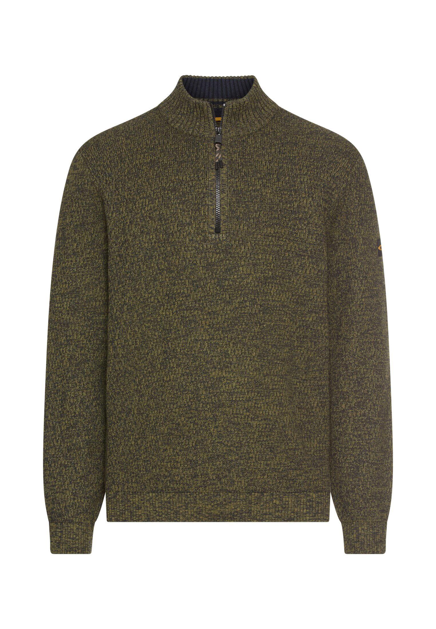 Strick-Troyer mit melierter Struktur L Regular Fit - Forest Green