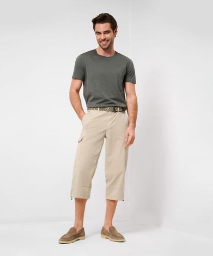 Style Brady 27 Cargo-Bermuda, Herrenhose, Aufgesetzte Gesäßtaschen, Sportive Cargotaschen, Französische Vorderhosentaschen, Verdeckter Reißverschluss, Normale Leibhöhe, Gerader Schnitt, Relaxed Fit - Cosy Linen