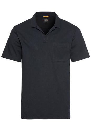 Kurzarm Poloshirt mit Brusttasche Blau M
