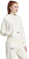 ADIDAS Damen Kapuzensweat Signature Graphic Embroidery French Terry Loose M in Weiß
