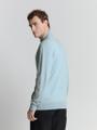 Pullover Half Zip Blau L