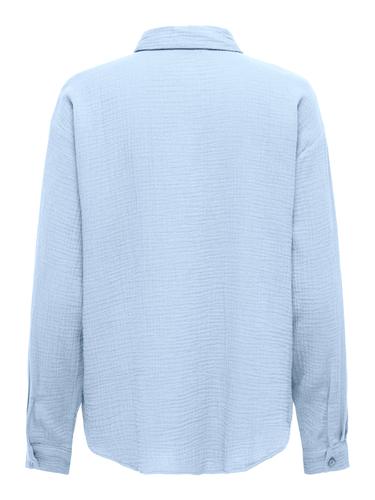 JDYTHEIS LIFE L/S LOOSE SHIRT WVN NOOS XL Normal geschnitten - Kentucky Blue