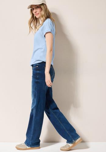 Shirt in Unifarbe L - Pastel Blue
