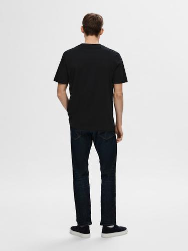 SLHCOLMAN SS O-NECK TEE NOOS Schwarz S
