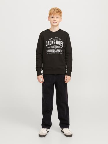 JJICHRIS JJORIGINAL SQ 041 JNR 146 Locker geschnitten - Black Denim