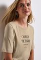 Softes Shirt mit Wording Beige 44