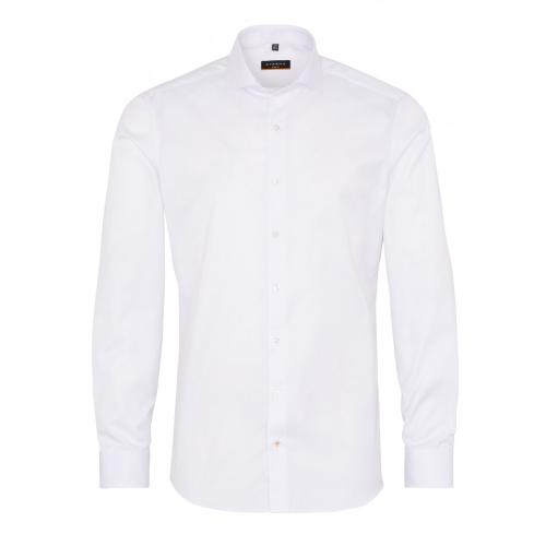 Cover Shirt Twill Langarm 43/Langarm - 67cm SLIM FIT - Weiß