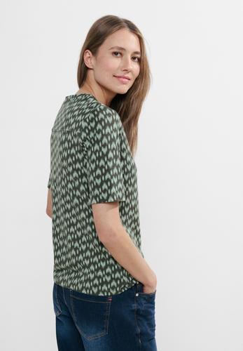 Print Tunikashirt L - Strong Khaki