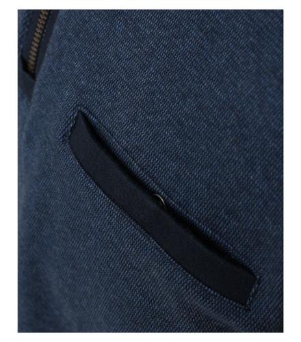 Sweat-Troyer gemustert 4XL - Blau