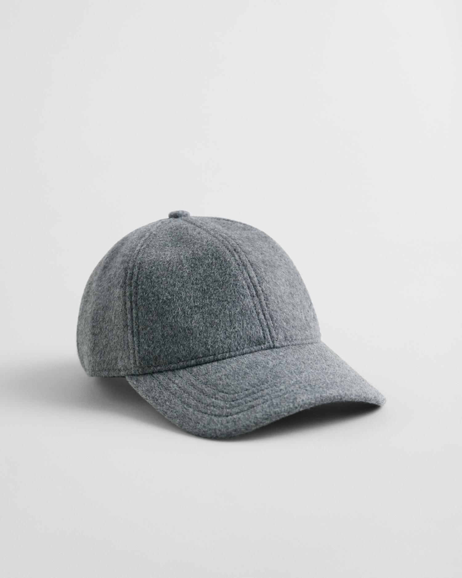 Lustrous Melton Cap OS - Dark Grey Melange