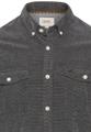 Langarm Hemd in Regular Fit aus Cord Grau M