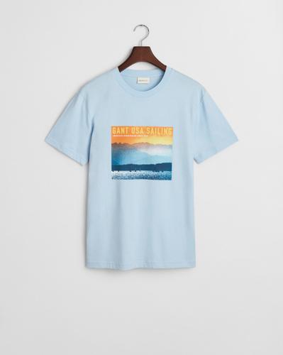GANT USA Sailing Print Graphic T-Shirt Blau XXL