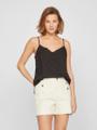 VISTAY V-NECK SINGLET/R Schwarz 38