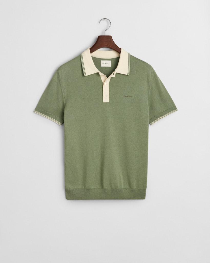 Poloshirt aus Modalmischung Grün L
