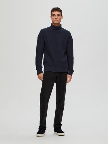 SLHTHIM LS KNIT STRUCTURE ROLL NECK W XXL Normal geschnitten - Sky Captain