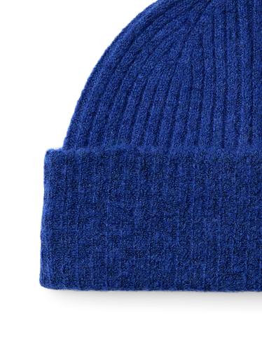 SLFLULU WOOL BLEND KNIT BEANIE NOOS ONE SIZE - Dazzling Blue