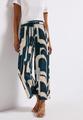 Gemusterte Wide Leg Hose 36/7/8 Hosen - Tide Blue