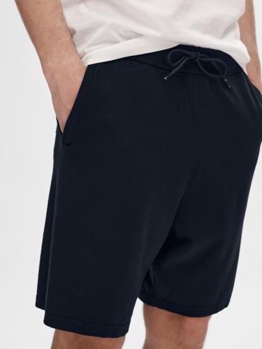 SLHTELLER KNIT SHORTS Blau S