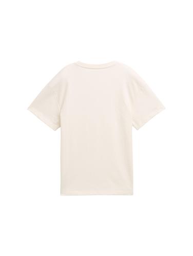 Oversize T-Shirt mit Brusttasche 152 Oversized Fit - Wool White