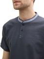 Poloshirt mit Stehkragen XL Regular Fit - Blueish Grey