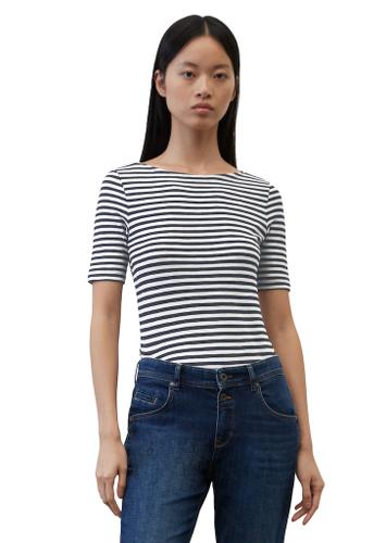 Gestreiftes T-Shirt slim Mehrfarbig M