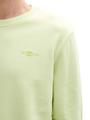Basic Sweatshirt mit Logo-Print XL Regular Fit - Lime Cream Green