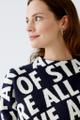 Pullover Viskosemischung Blau 46