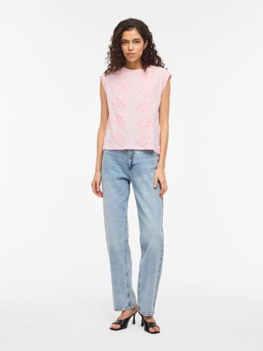 VINAYLA O-NECK S/L TOP/1 XS Normal geschnitten - Cherry Blossom