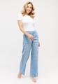 3502568-355 LIZ URBAN 40/30 WIDE LEG - Bleached Blue Used