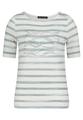Ringelshirt 40 Leicht tailliert - Cream/Mint