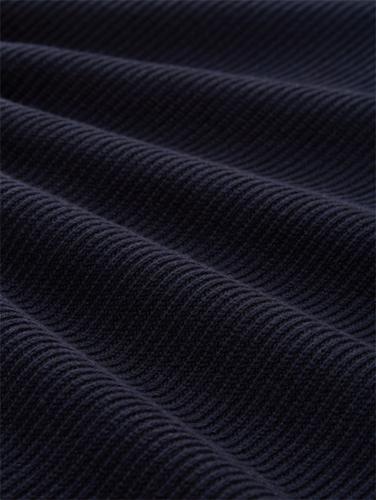 Strickpullover mit Troyer Kragen XL Regular Fit - Knitted Navy Melange