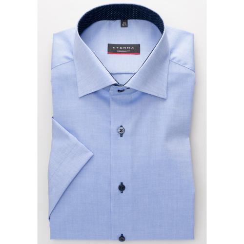 Hemd Pinpoint Kurzarm 39/Kurzarm MODERN FIT - Blau