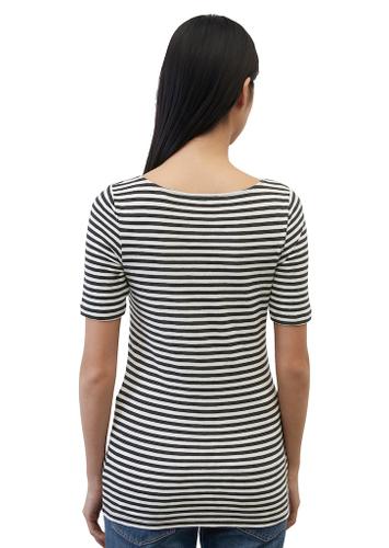 Gestreiftes T-Shirt slim Mehrfarbig L