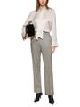 Feminine Bluse mit Schluppe 36 - Smoke