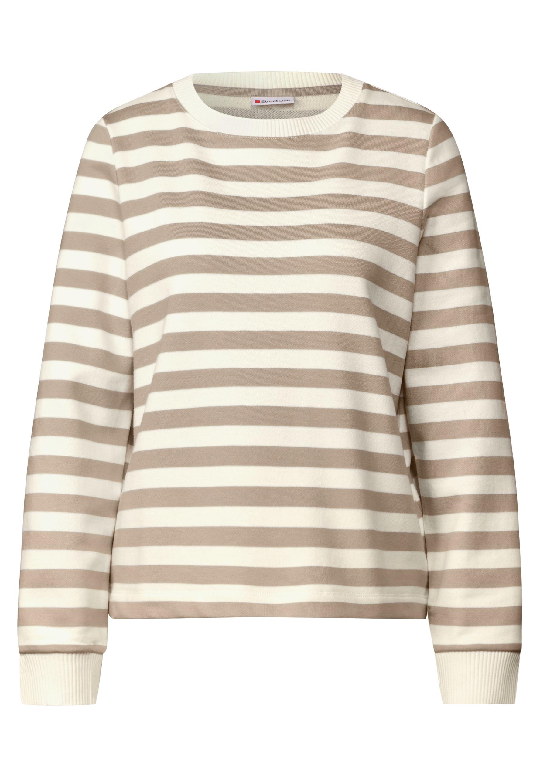 Gestreifter Sweater Beige 44