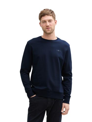 Basic Sweatshirt mit Logo-Print XL Regular Fit - Sky Captain Blue