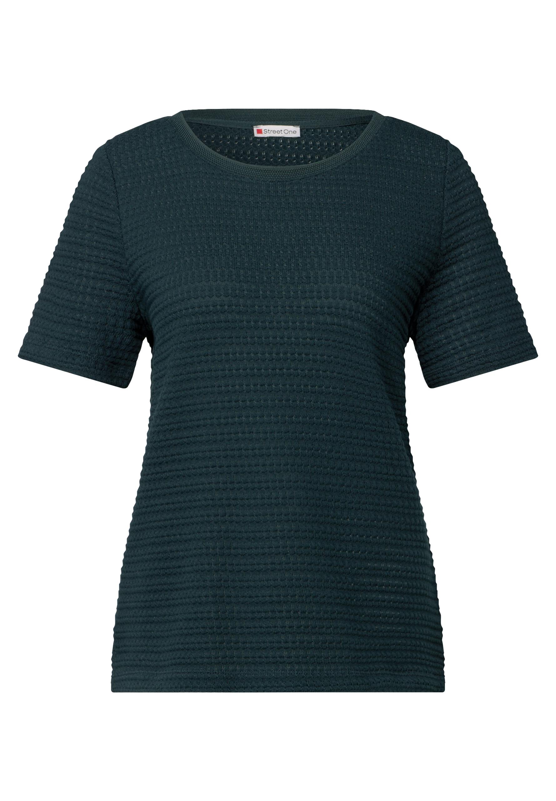 Strick-Look T-Shirt 38 - Hunter Green