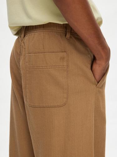 SLHBARREL MARK TWILL PANTS W S Barrel Fit - Ermine