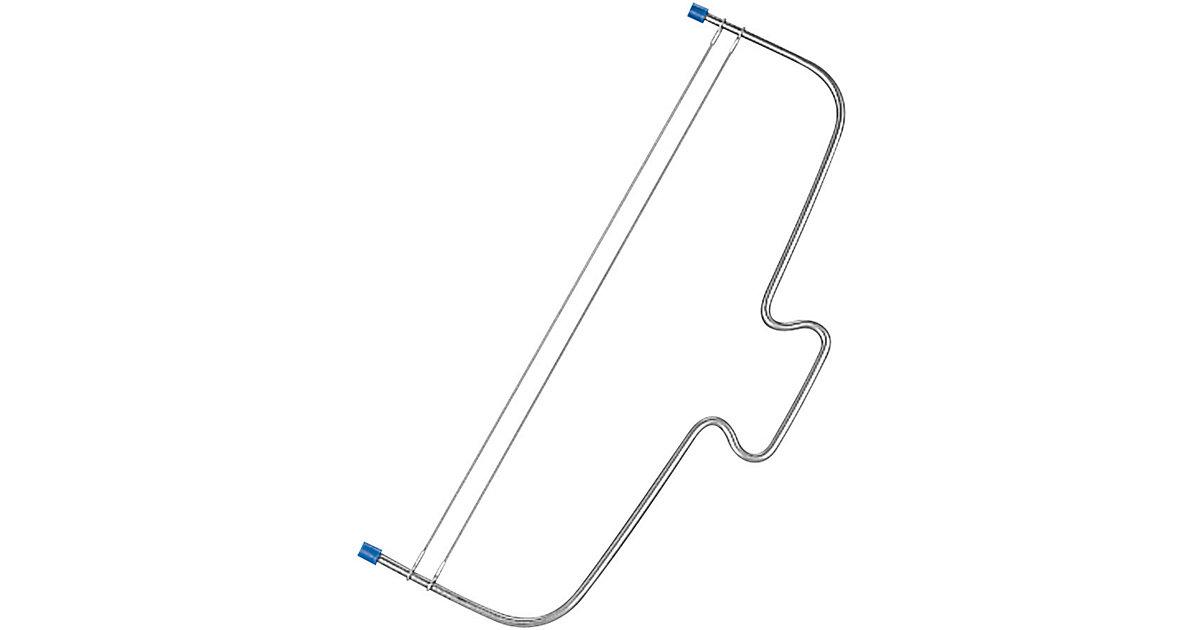 Tortenschneider, ca. 32 cm, mit doppeltem Schneidedraht silber