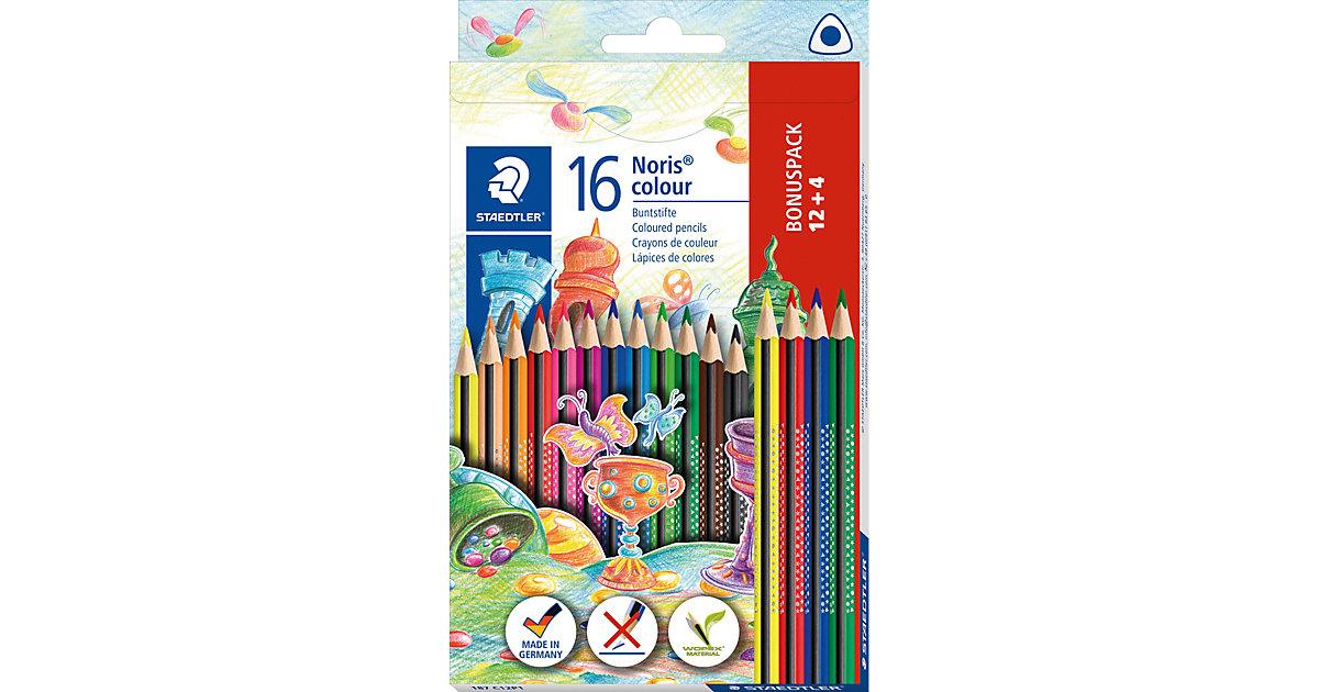 Noris colour Buntstifte, 3-Kant, 12&4 Farben