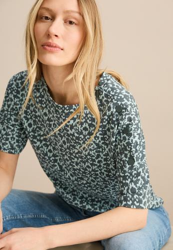 T-Shirt mit Knopfdetail XL - Cool Salvia Green