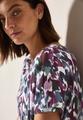 T-Shirt mit Knopfdetail L - Vanilla White