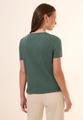 T-Shirt mit Schmucksteinen S - Dark Balmy Khaki