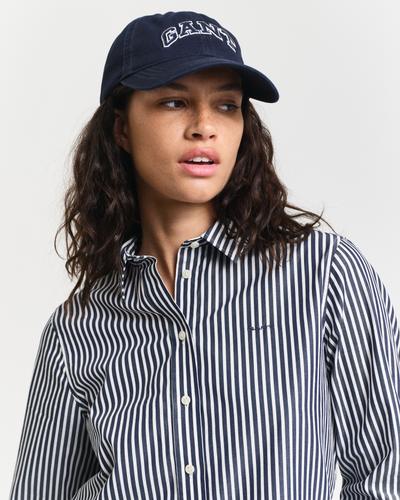 Regular Fit Popeline Bluse mit Streifen 36 - Classic Blue