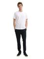 Basic T-Shirt aus Baumwolle XXL Regular Fit - White