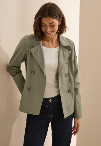 Kurze Trenchcoat L - Smooth Khaki