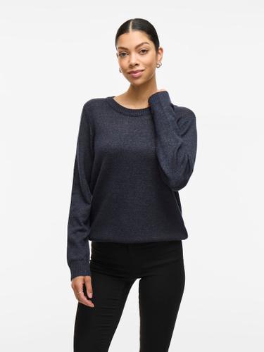 VIRIL O-NECK L/S KNIT TOP - NOOS Blau M