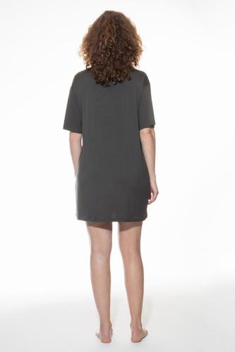 Bigshirt kurzarm Grau M