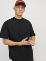 JORVIBE HEAVY TEE SS CREW NECK L Locker geschnitten - Black